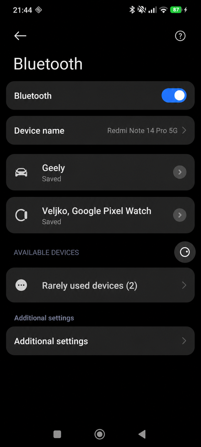 Geely u popisu Bluetooth uređaja